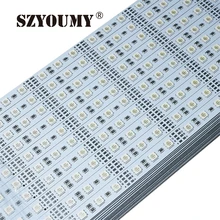 SZYOUMY 5050 Светодиодный светильник с жесткой полоской RGB, алюминиевый светодиодный светильник с жесткой полоской, светильник для ювелирного шкафа, жесткая полоска SMD30 60 Светодиодный