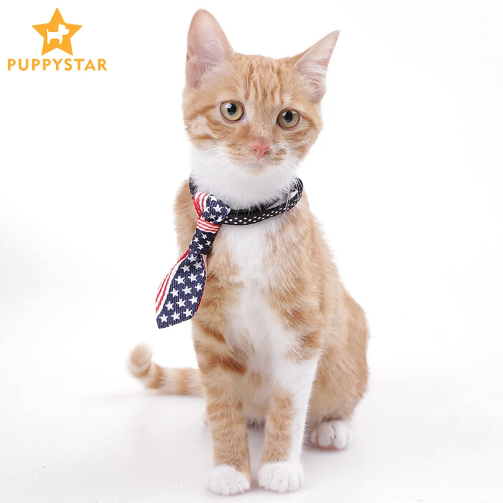 Nylon Pet Cat Tie Collar Dog Product Bell Puppy Kitten Collars Dogs Cats Outfit Adjustable Dog Collar Cat Accessories MD0004 (45)