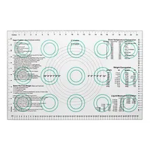 60*40 см складные силиконовые формы для выпечки для раскатывания теста доска для резки помадки торт коврик для теста высокая термостойкость