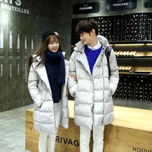 Korean Winter Women’s Thick Cotton padded long jackets Warm loose Coat Lovers Hoody Outwear 8613