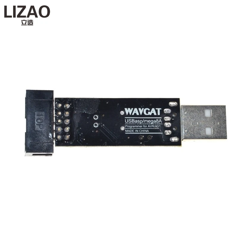 WAVGAT USBasp USB ISP 3 В/5 В AVR программатор ATMEGA8 ATMEGA128 Новый + 10PIN провод с поддержкой Win7 64