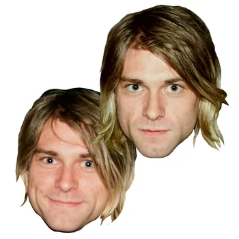 

New Funny Handmade DIY Mask Halloween Nirvana Kurt Cobain Cosplay Costume Paper Mask