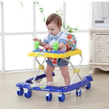 Детский автомобиль-ходунки, многофункциональные ходунки с колесами, музыкальные ходунки для обучения ходьбе, детские ходунки с регулируемой активностью