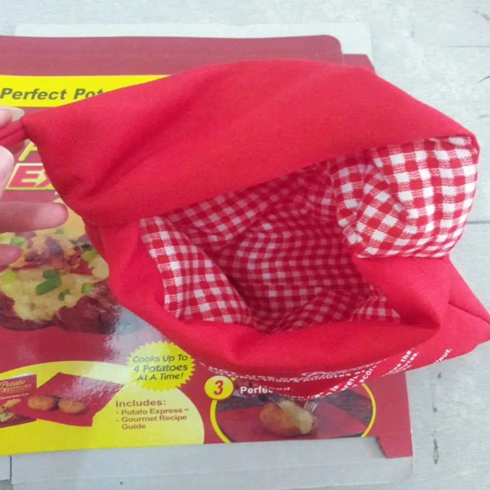 1Pcs-Oven-Microwave-Baked-Red-Potato-Bag-Red-Washable-Cooker-Bag-Steam-Pocket-In-4-Minutes-Cooking-(Cooks-4-Potatoes-At-Once)-(5)