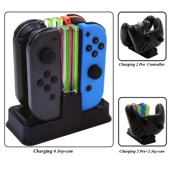 

Multi-function Charging Dock Station For Nintend Switch Controller LED Display Charger Stand For NS Switch Joy -con /Pro Gamepad