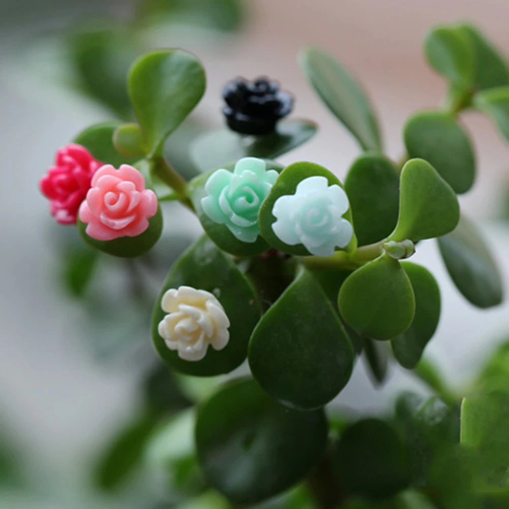 Мини Моделирование цветы сказочный сад, миниатюра украшения для террариума украшение для минисада случайный