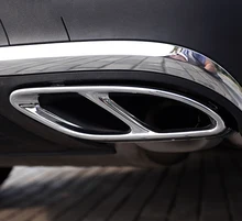 For Mercedes Benz W212 E Class 2014-2017 GLE W166 C292 GLS 400 CLA Class 2016-2017 Car-styling AMG Rear Exhaust Pipe Cover Trim цена For Mercedes Benz W212 E Class 2014-2017 GLE W166 C292 GLS 400 CLA Class 2016-2017 Car-styling AMG Rear Exhaust Pipe Cover Trim цены онлайн