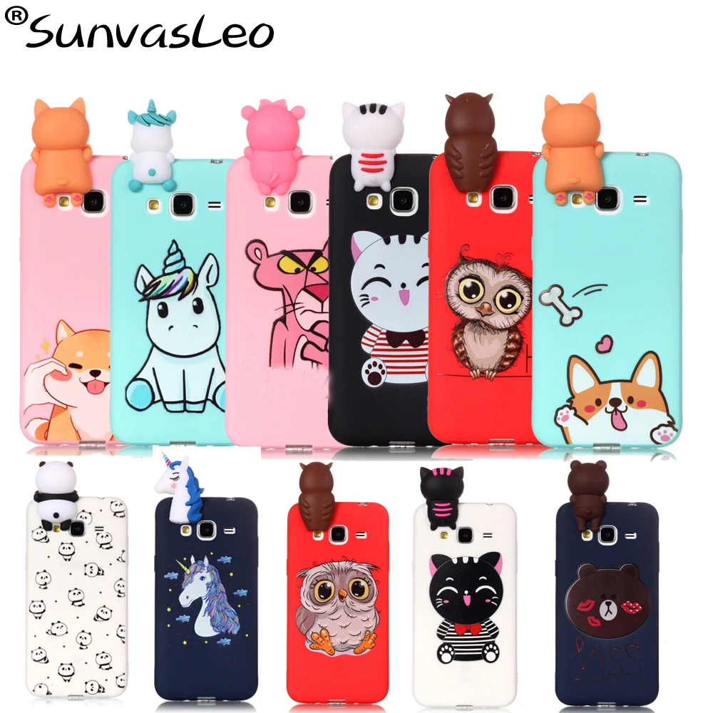 

For Samsung Galaxy J3 J310 J320 (2015)(2016) Case 3D Soft Silicone Cover Cartoon Phone Cover Shell Skin Cases Fundas Coque
