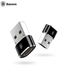Baseus USB Мужской К usb type C Женский OTG адаптер конвертер для Macbook PC Мужской USB OTG адаптер type-C Женский кабель для зарядного устройства