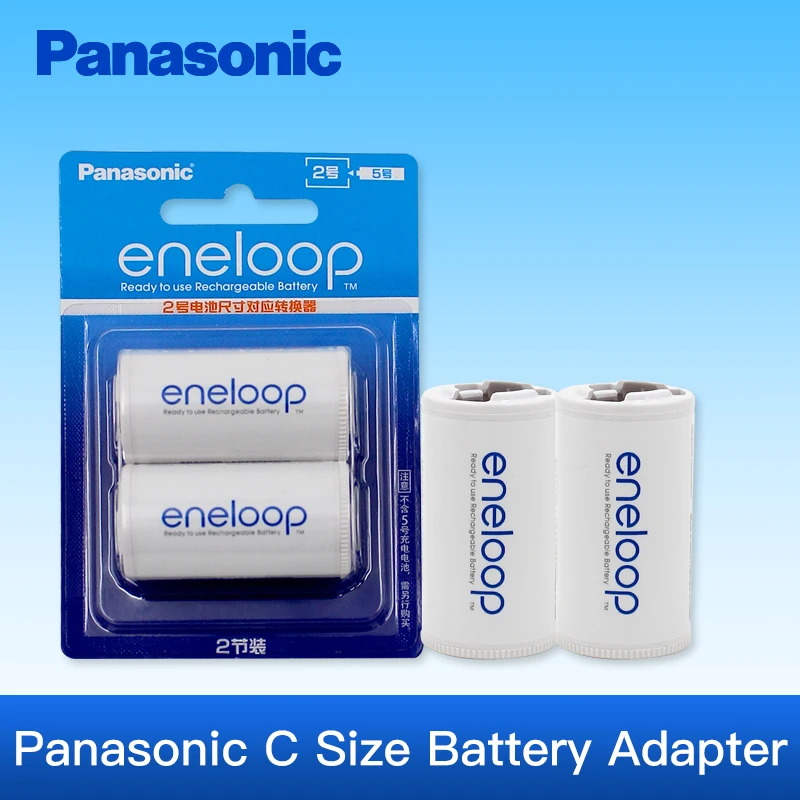 Преобразователь батареи Panasonic Eneloop Трубчатый Адаптер АА изменение на размера C BQ