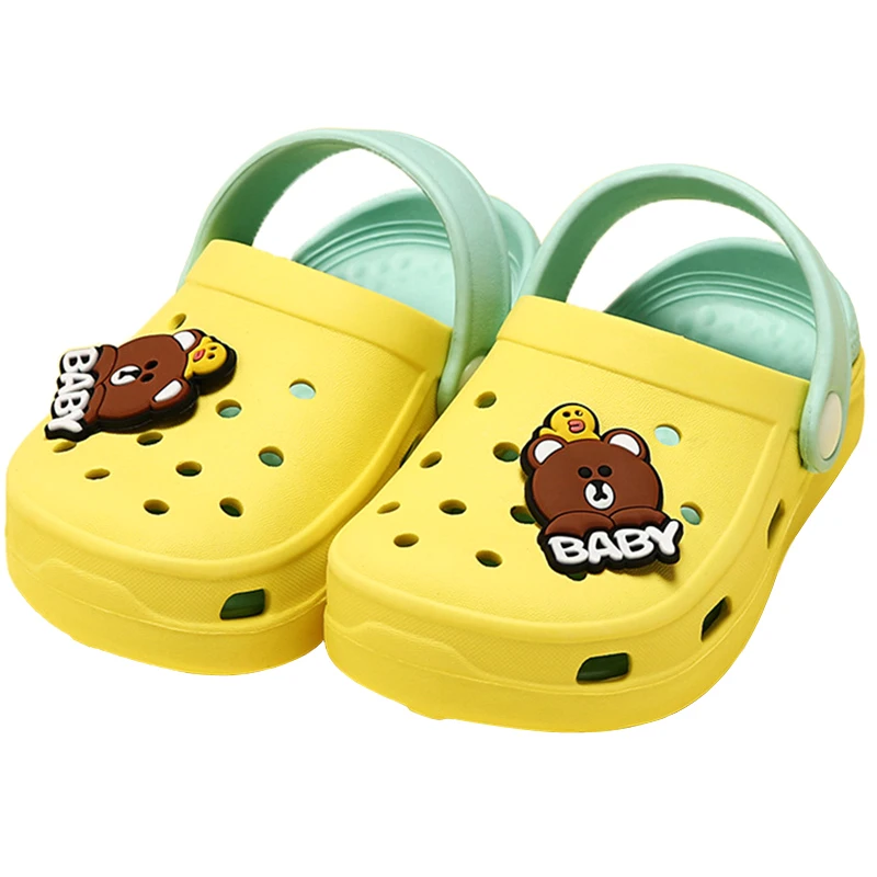 

Summer Sandals Boys Cartoon Water Beach Croc Shoes For Kids Bear Bunny Anti slip Baby Girls Clogs Garden Children Slippers
