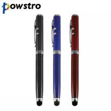 4 в 1 лазерный указатель светодиодный сенсорный экран Стилус Шариковая ручка высокого качества Прочная для iPhone для планшетов