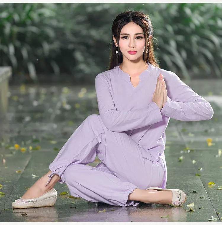 Women Yoga Set Cotton Linen Female Yoga Pants+sweatshirt Yoga Wear Yoga Jerseys Tracksuit Sportswear Running Jogging Set 2pcs Women Yoga Set Cotton Linen Female Yoga Pants+sweatshirt Yoga Wear Yoga Jerseys Tracksuit Sportswear Running Jogging Set 2pcs