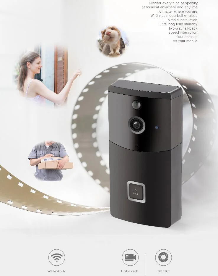 IP video wifi video door phone ring door bell