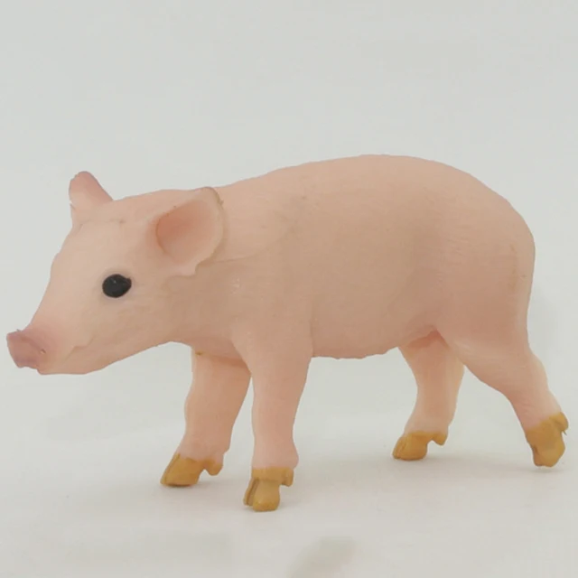 Simulation Plastic Animal Pig Model Toy Figurine Decoration For Kids