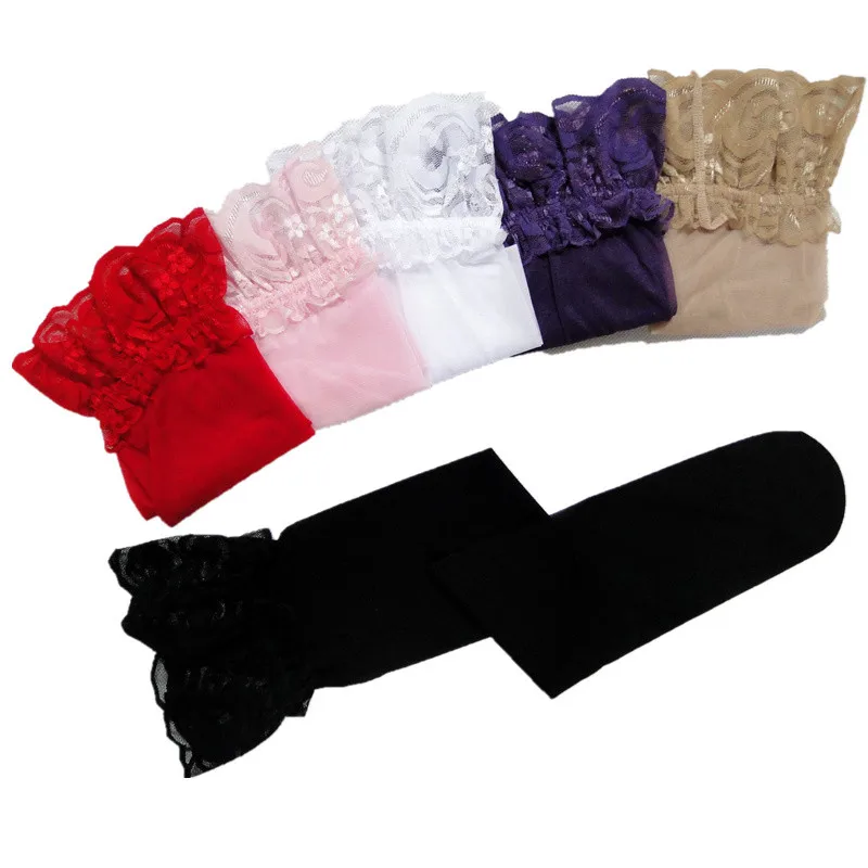6 Colors Sexy Women's Stockings Lace Top Thigh High Stockings Hosiery Pantyhose Hot Sexy Lingerie Female Elastic Nylon Stockings 6 Colors Sexy Women's Stockings Lace Top Thigh High Stockings Hosiery Pantyhose Hot Sexy Lingerie Female Elastic Nylon Stockings