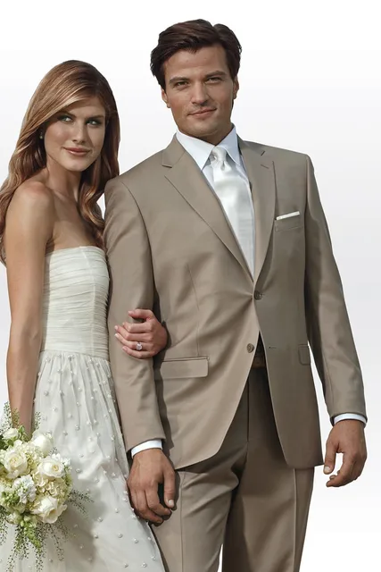 Newest Modern Wedding Tuxedo Tan Suits Groom Tuxedos Best Man Newest Modern Wedding Tuxedo Tan Suits Groom Tuxedos Best Man Groomsman Suit Noivo Smoking Italian Style