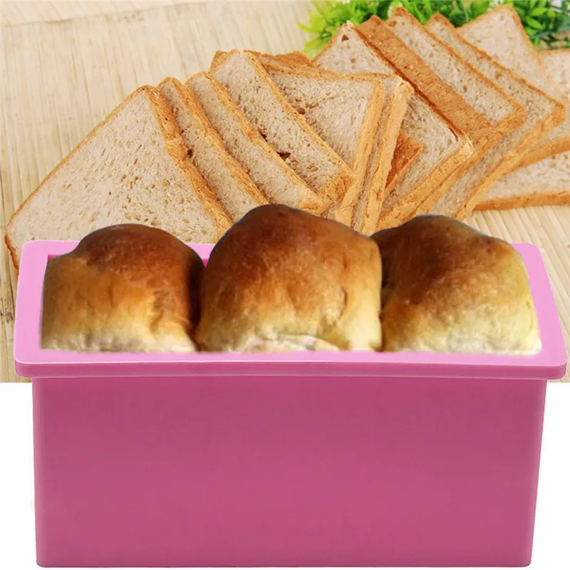 Rectangle Shaped Silicone Forms For Baking DIY Cakes Bakeware Mold Bread Toast Bakery Tools Cake Pan 16.5*7.5*7.8cm
