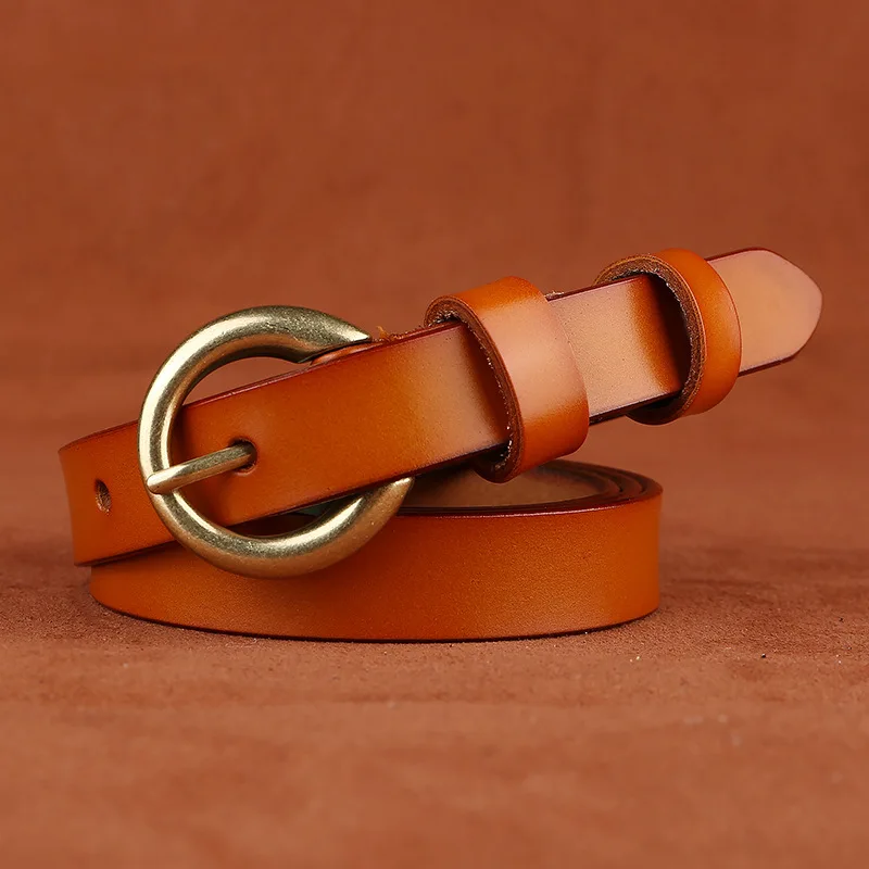 Круглое кольцо Пряжка ремень для женщин из натуральной кожи ремни для женщин джинсы платье аксессуары