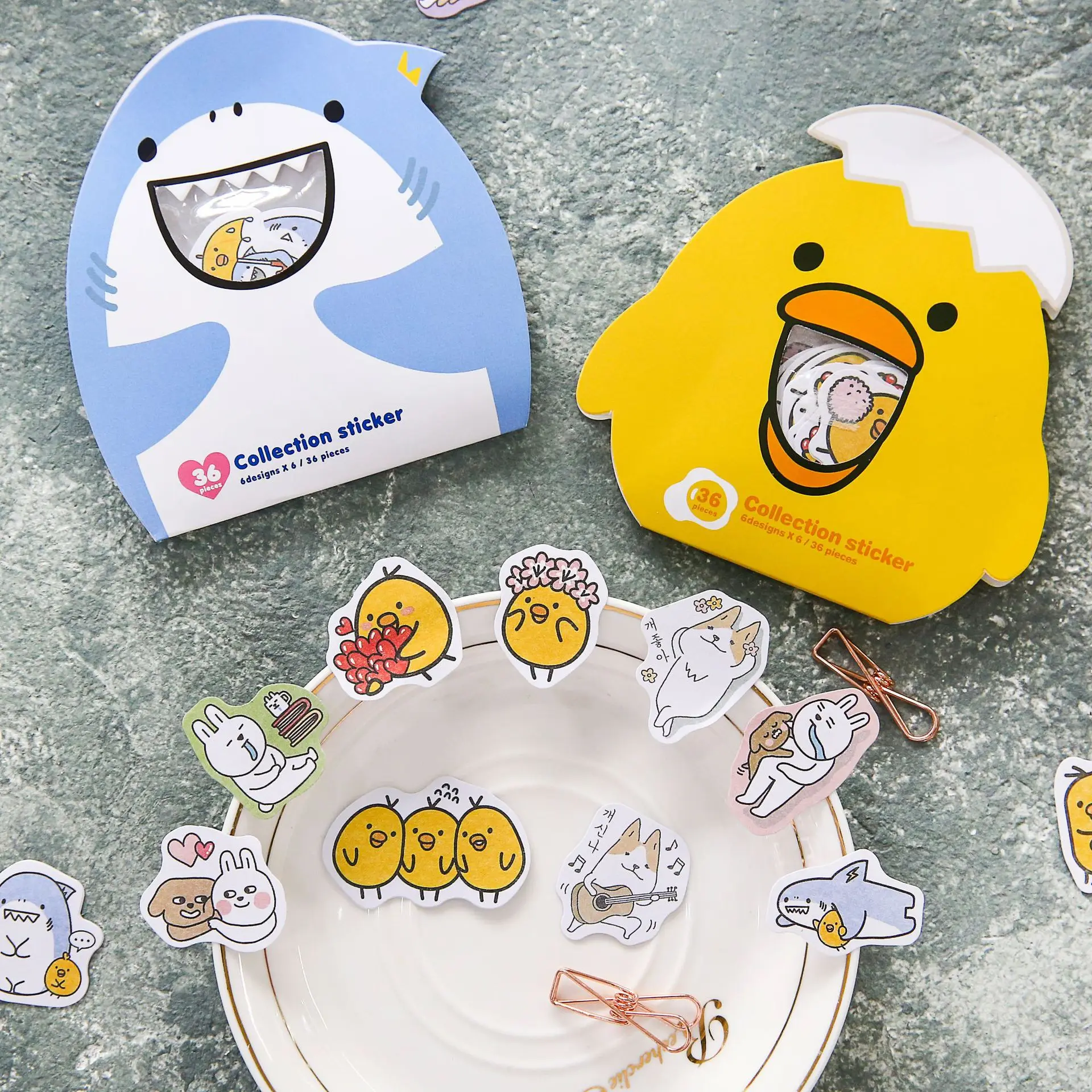 Креативные персонажи из мультфильмов Kawaii декоративные наклейки ПВХ для