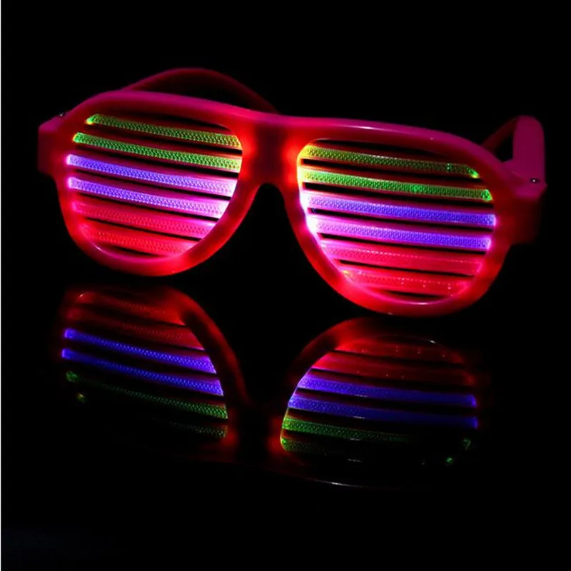 Распродажа 2018 светодиодные светящиеся очки Gafas со звуковым управлением