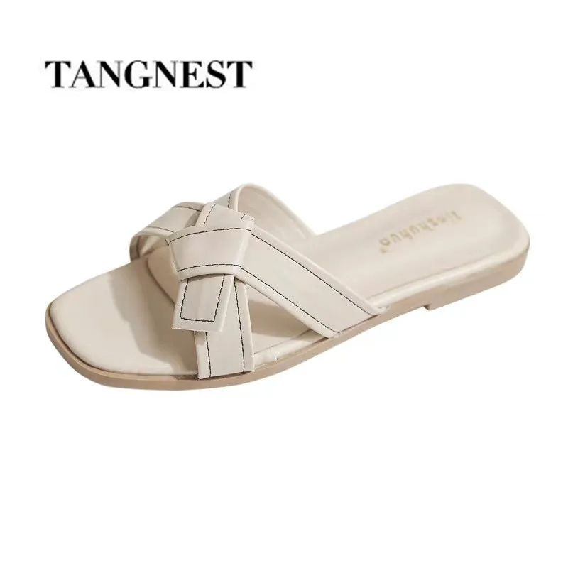TANGNEST/женские шлепанцы пляжная обувь для улицы нескользящая женская на плоской