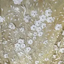 Новейший дизайн аппликация бисер Кружева Французский чистая кружевной ткани с камнями для свадьбы вышивка Африканский кружевной ткани 5yard/ много