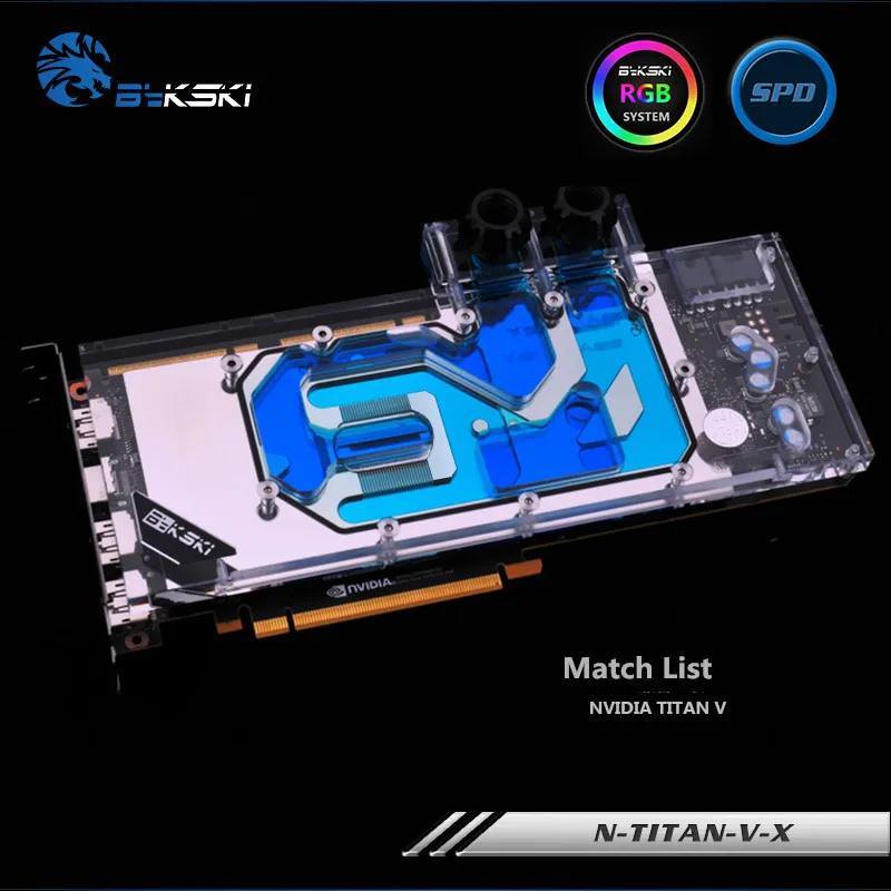 

Bykski Full Coverage GPU Water Block For NVIDIA TITAN V Public Version Graphics Card N-TITAN-V-X