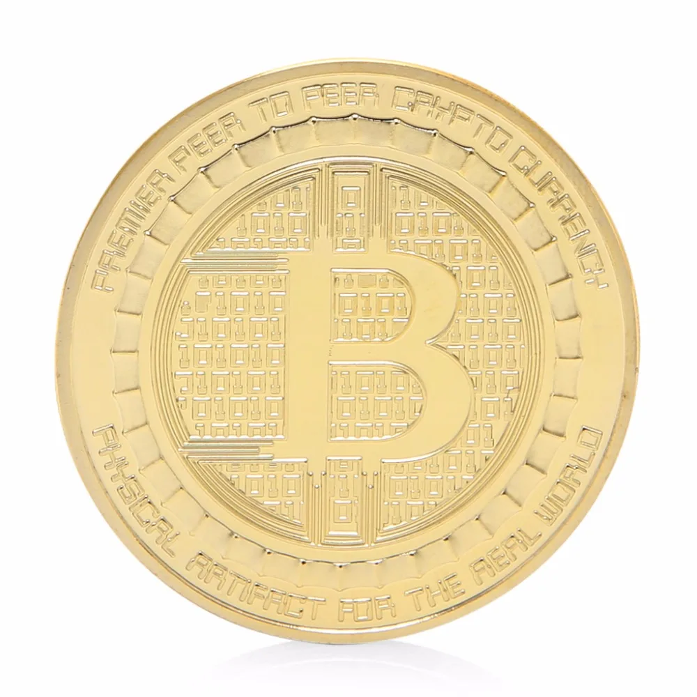 Bitcoin Bills Bitcoin Physical Collectible Coin Btc Gold Plated | Bitcoin  Coin Gold Silver - Non-currency Coins Gold Coins