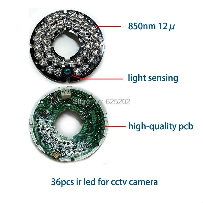 Экономичные 36 шт. ИК-светодиоды для камеры видеонаблюдения на большие расстояния