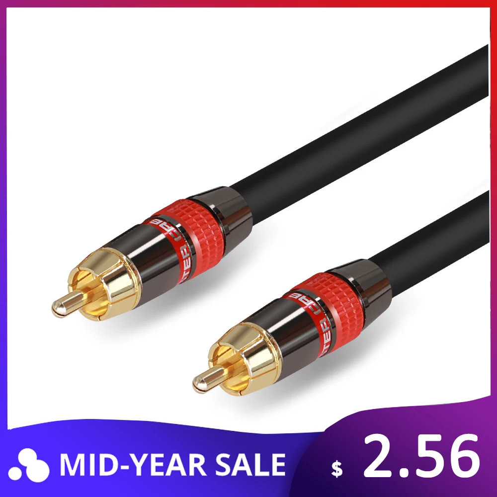

Stereo Digital Coaxial Audio Video RCA Cable speaker cable Hifi Subwoofer cable AV TV cables for mon ster