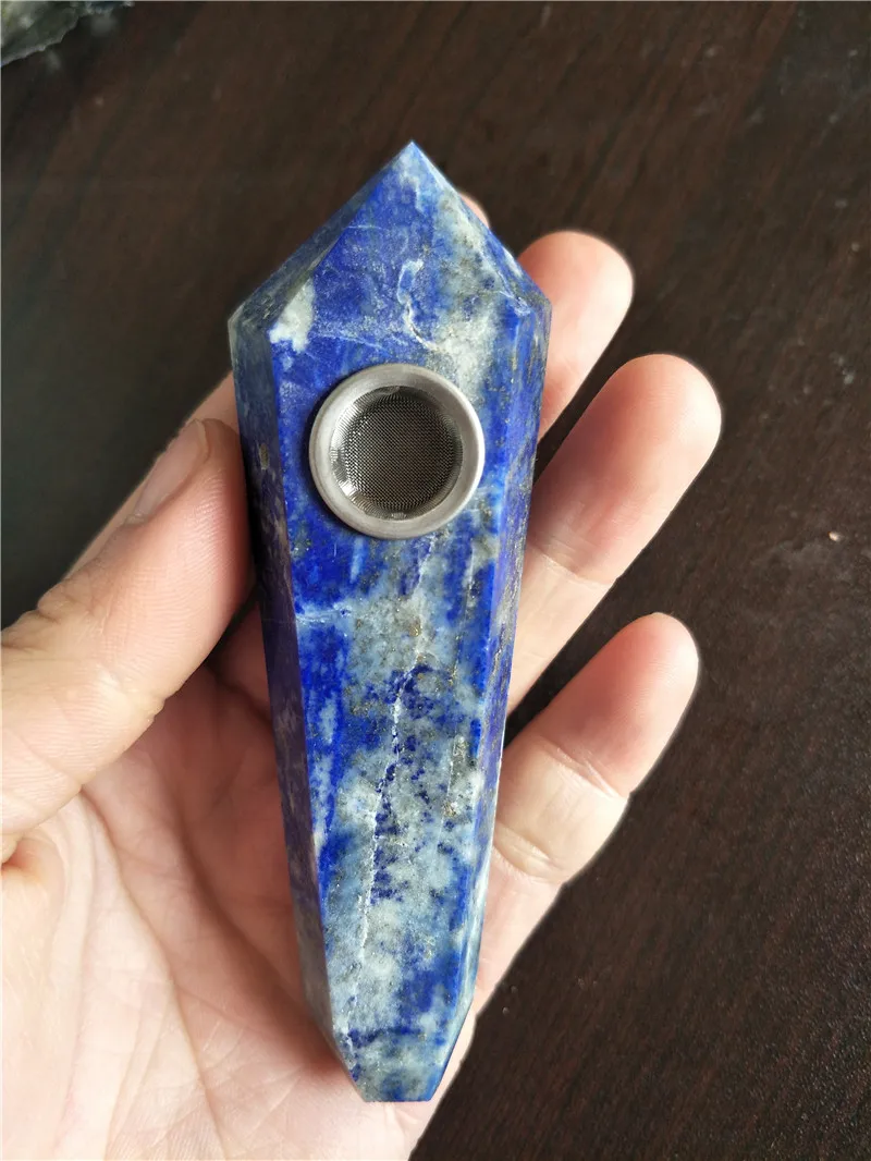 lapis lazulia crystal smoking pipes free shipping | Дом и сад
