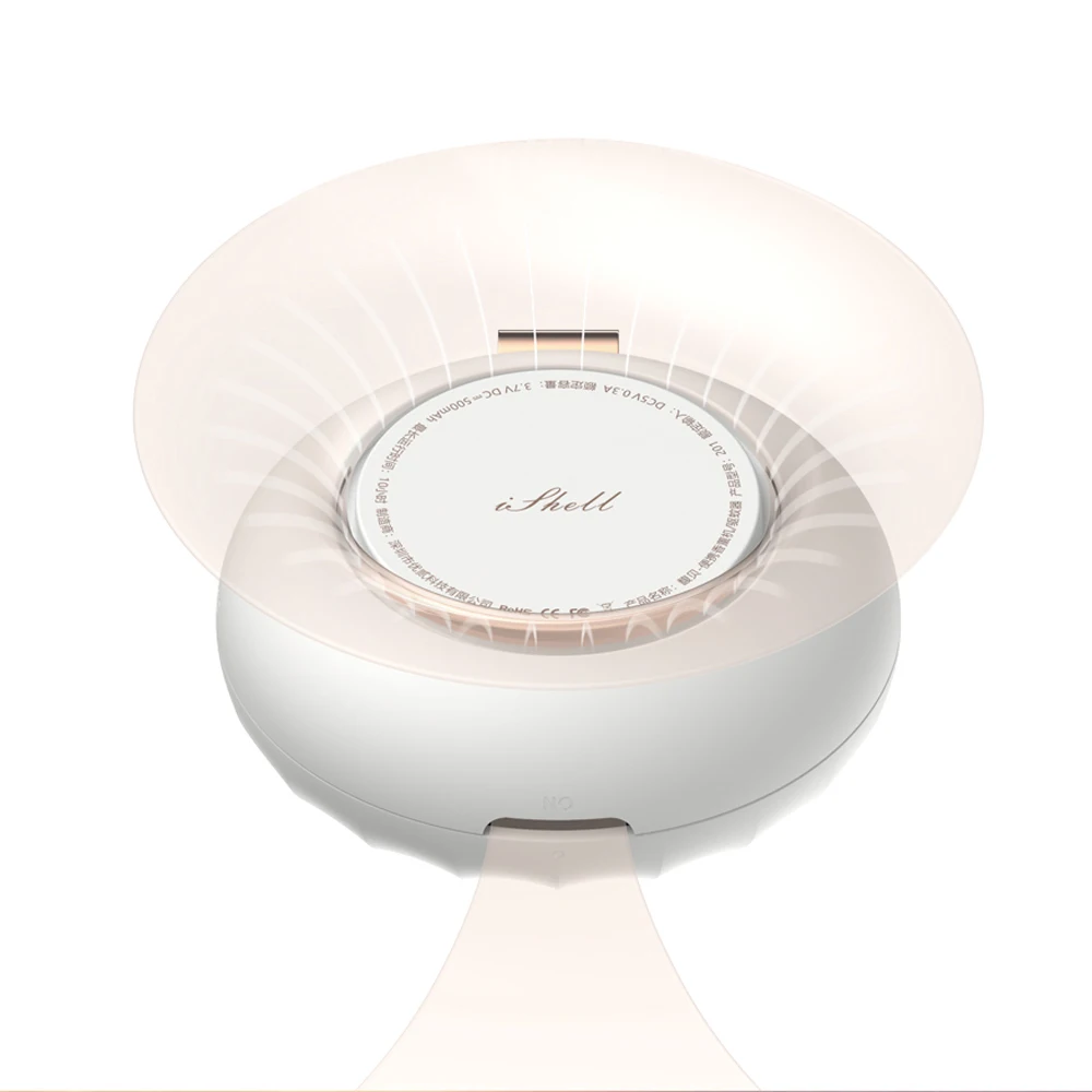 

Waterless & Wireless Mini Car Aroma Diffuser Portable Oil fogger With lithium battery white shell cute Air Cleane
