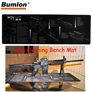 

Glock Gun Cleaning Bench Mat Rubber Carpet Waterproof Non-Slip with Instructions Armourist Mat for Tactical hunting Airsoft