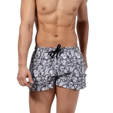 Модные мужские дышащие штаны, Пляжное нижнее белье для бега, Удобные Свободные плавки, домашняя одежда для отдыха, A30331