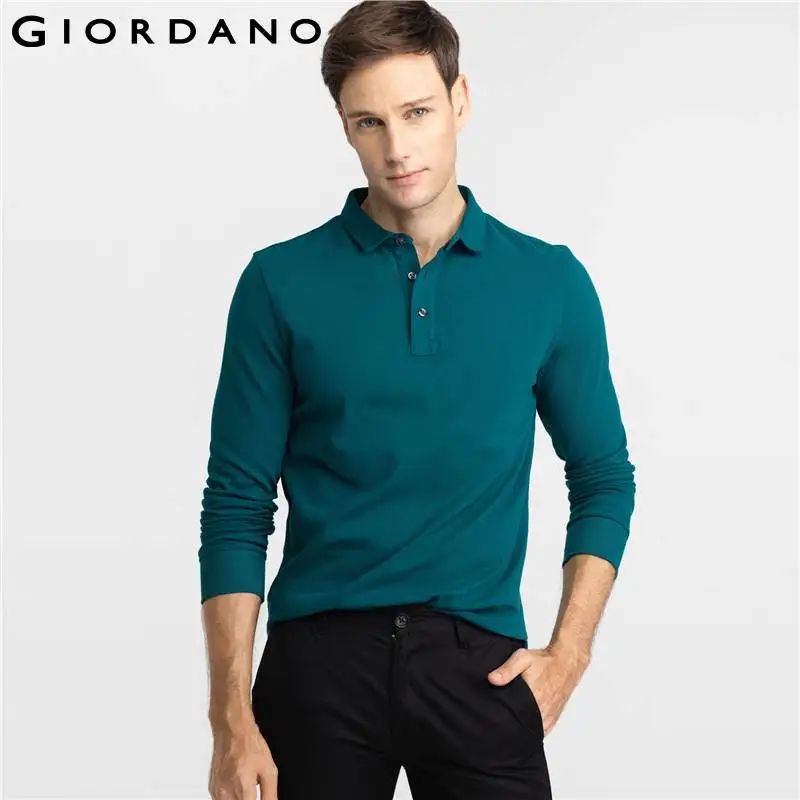 giordano long sleeve polo