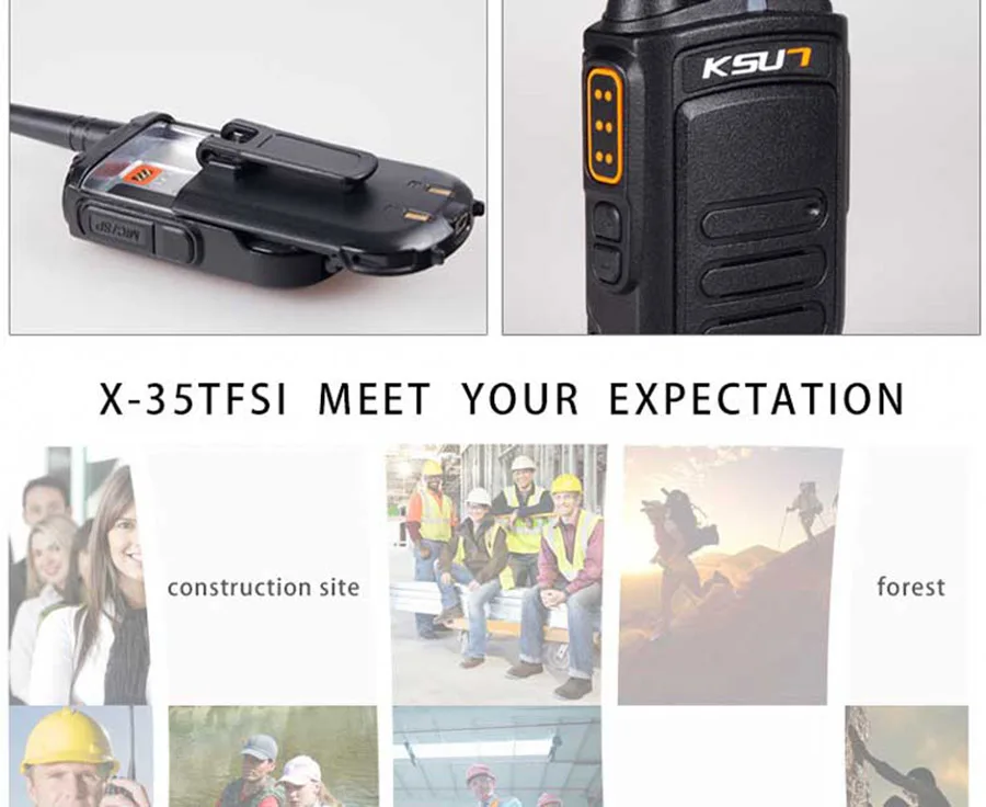 KSX35-CS Walkie Talkie 8 Вт ручной Pofung UHF 8 Вт 400-470 МГц 128CH двухстороннее портативное CB радио