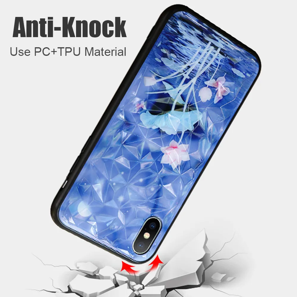 Luxury Floral Cute Diamond Case For iPhone XR XS Max X 8 7 6S 6 Plus Cover Silicone Phone Cases For iPhone X 7 8 6S Plus Coque (15)