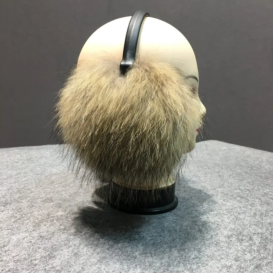natural fox fur winter earmuffs  (9)