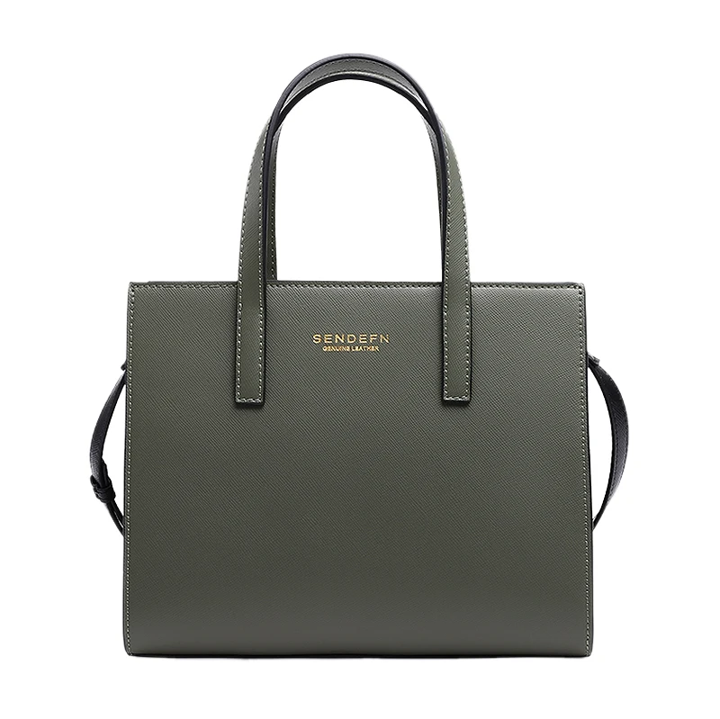 

AUAU-SENDEFN New Female Bag Brand Handbag Quality Women Messenger Bags Leather Tote Bag for Women