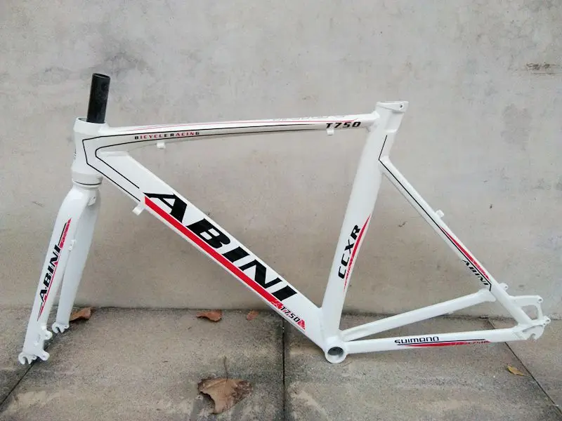 Discount Stock limitied Abine 700c*51cm aluminum alloy frame with front fork for road bike disc brake bicycle frame 10