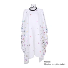 148,5 см фартук для парикмахерских накидка с цветочным узором эластичный вырез для стрижки волос накидка парикмахер укладка инструмент