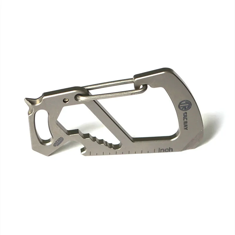  Multifunctional Quick-hanging Titanium Alloy Key Chain Outdoor Products Safety Hang Buckle EDC Pock