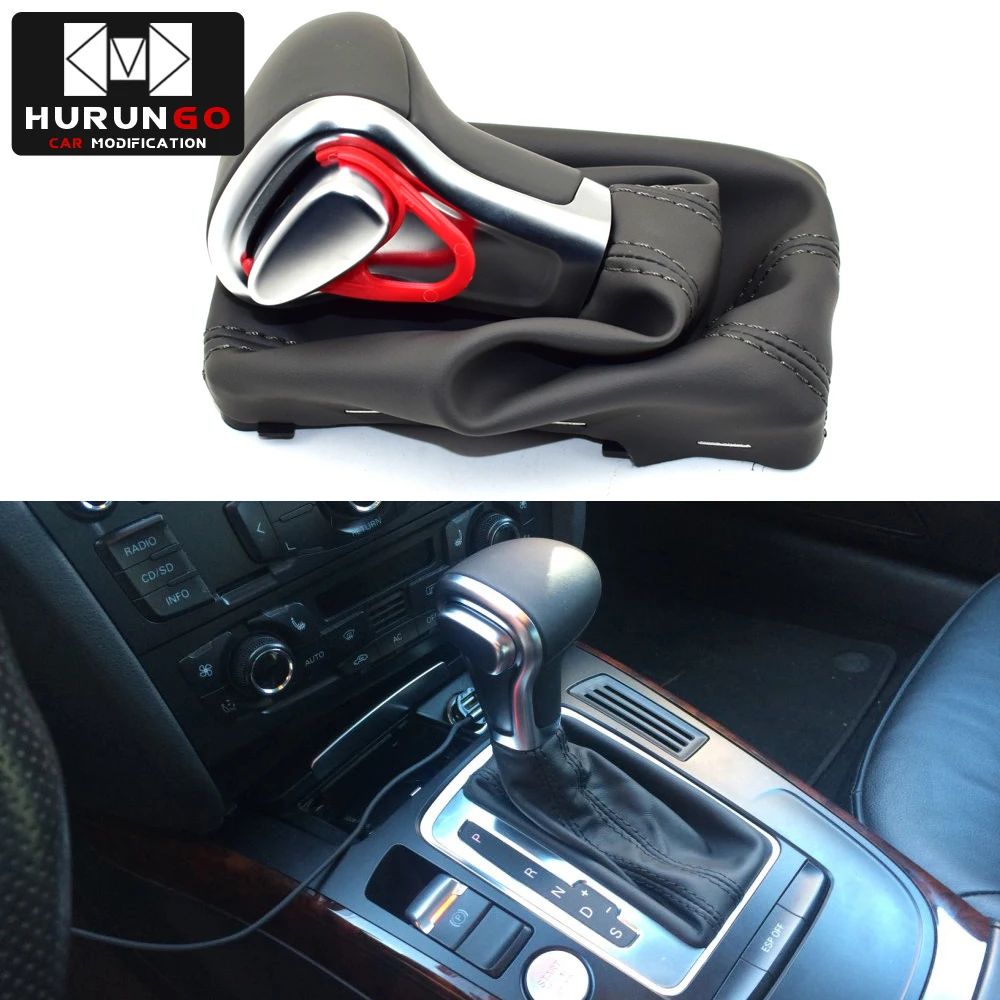

Car Leather Chrome GEAR Shift Knob shift knobs FOR AUDI A6 A7 A3 A4 A5 A6 c6 Q7 Q5 2009 2010 2011 2012 2014 4G1 713 139 R