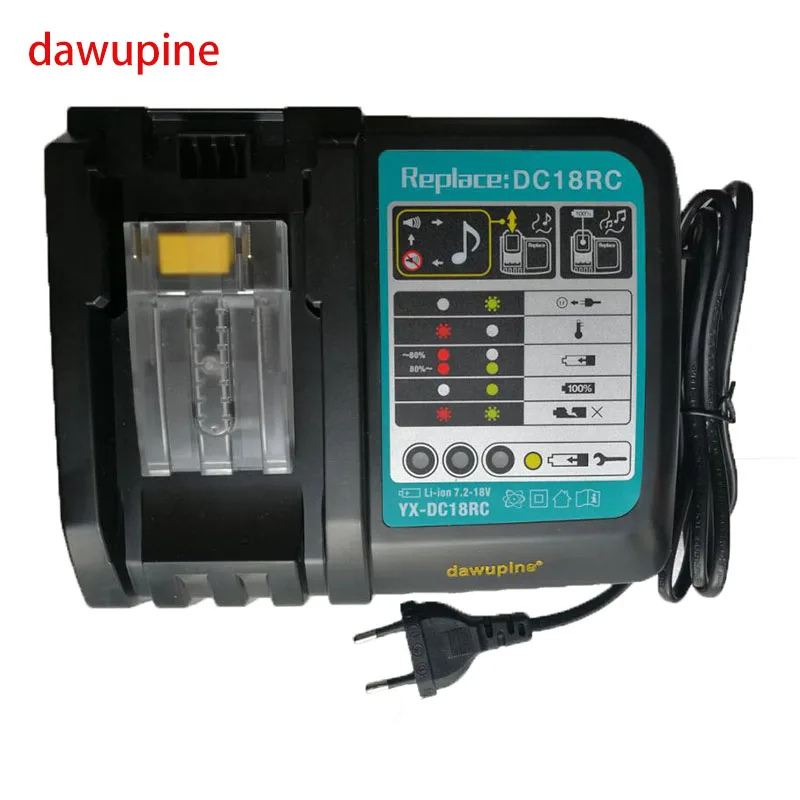 Зарядное устройство для литий ионных батарей dawupine DC18RC 3A 6A зарядный ток Makita 14 4 V 18V