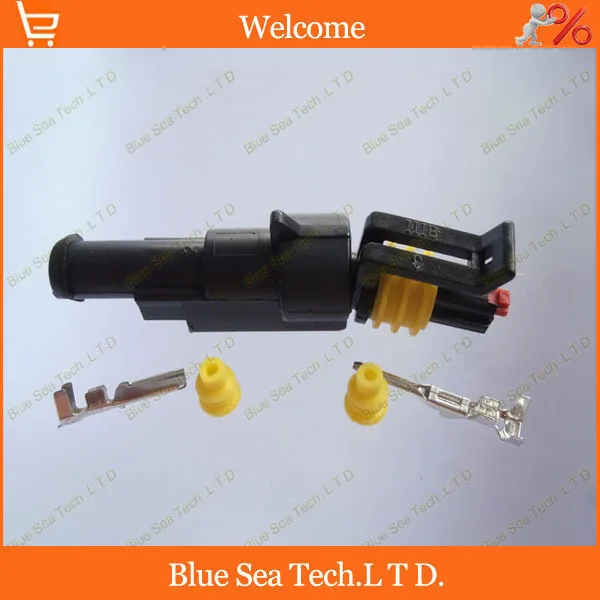 

1Pin/way HID Waterproof Electrical connector kit,male and female plug connector for car,LED, boat ect.