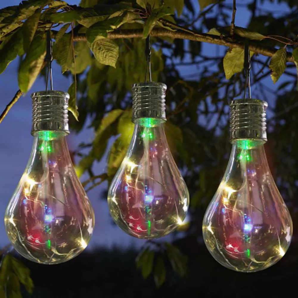 Водонепроницаемый Солнечный вращающийся Открытый коммерческий Сад Кемпинг Подвесные светодиодные лампы лампа для Свадебная вечеринка в саду Pergola