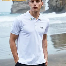 Jeep Big Tide рубашка для поло мужские футболки с короткими рукавами Baoluochao