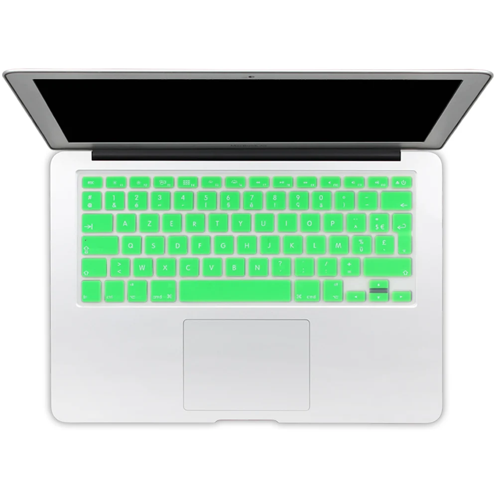 Европейская версия силиконовый чехол для клавиатуры с французским алфавитом для Macbook Air 13 Pro 13 15 17 retina Защитная Наклейка