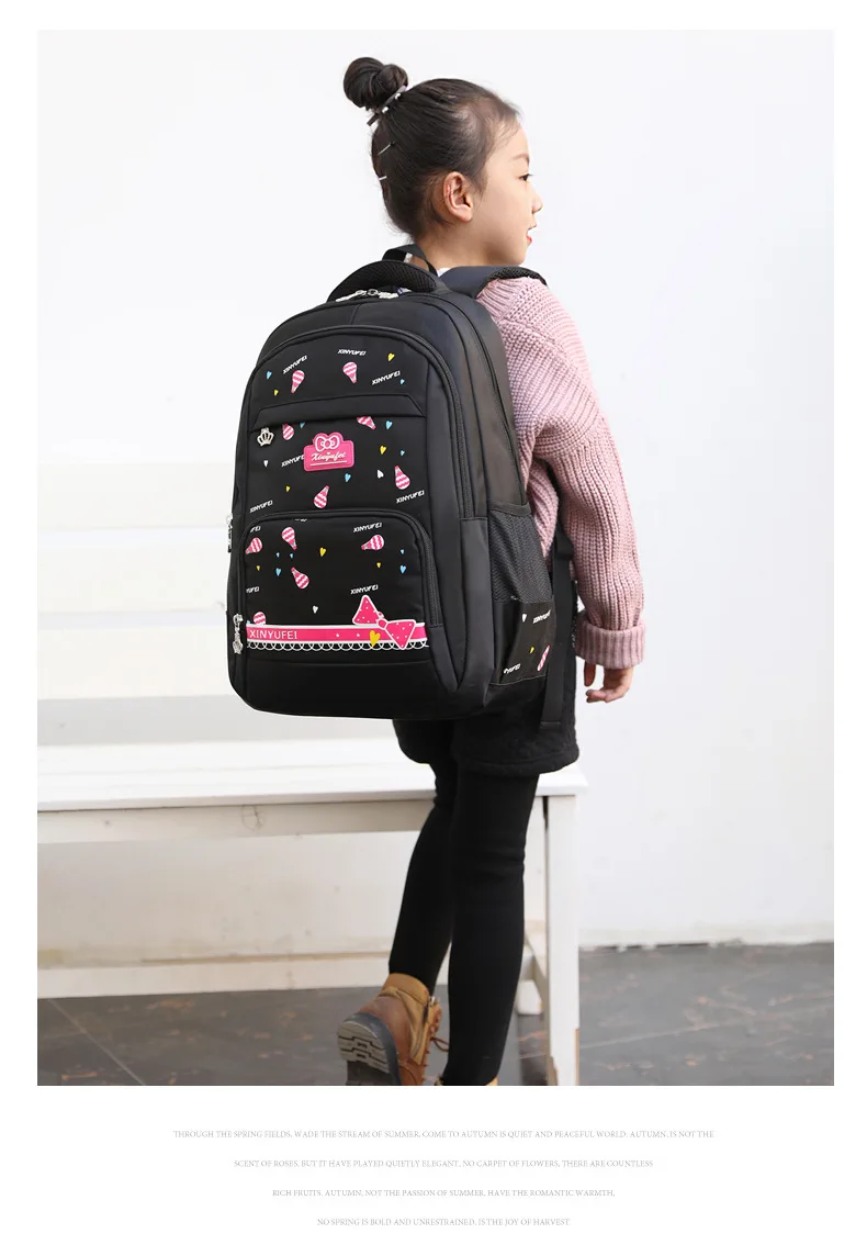 Детские школьные рюкзаки для девочек нейлон Принцесса водонепроницаемый ранец дети ранец школьный рюкзак печати рюкзак